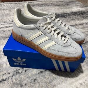 Adidas Handball Spezial Light Grey/Blue Women’s Sneaker Size 6